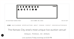 Desktop Screenshot of icehouseauction.com